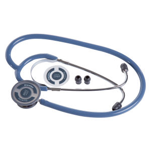 Stetoscop cromat cu membrană dublă Riester Duplex 2.0 bleu